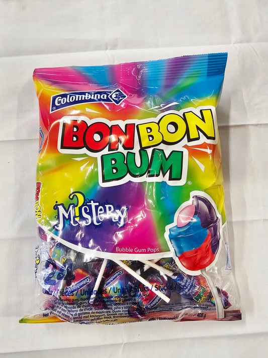 Colombina BonBonBum Mystery Bubble Gum Lollipop 24pc