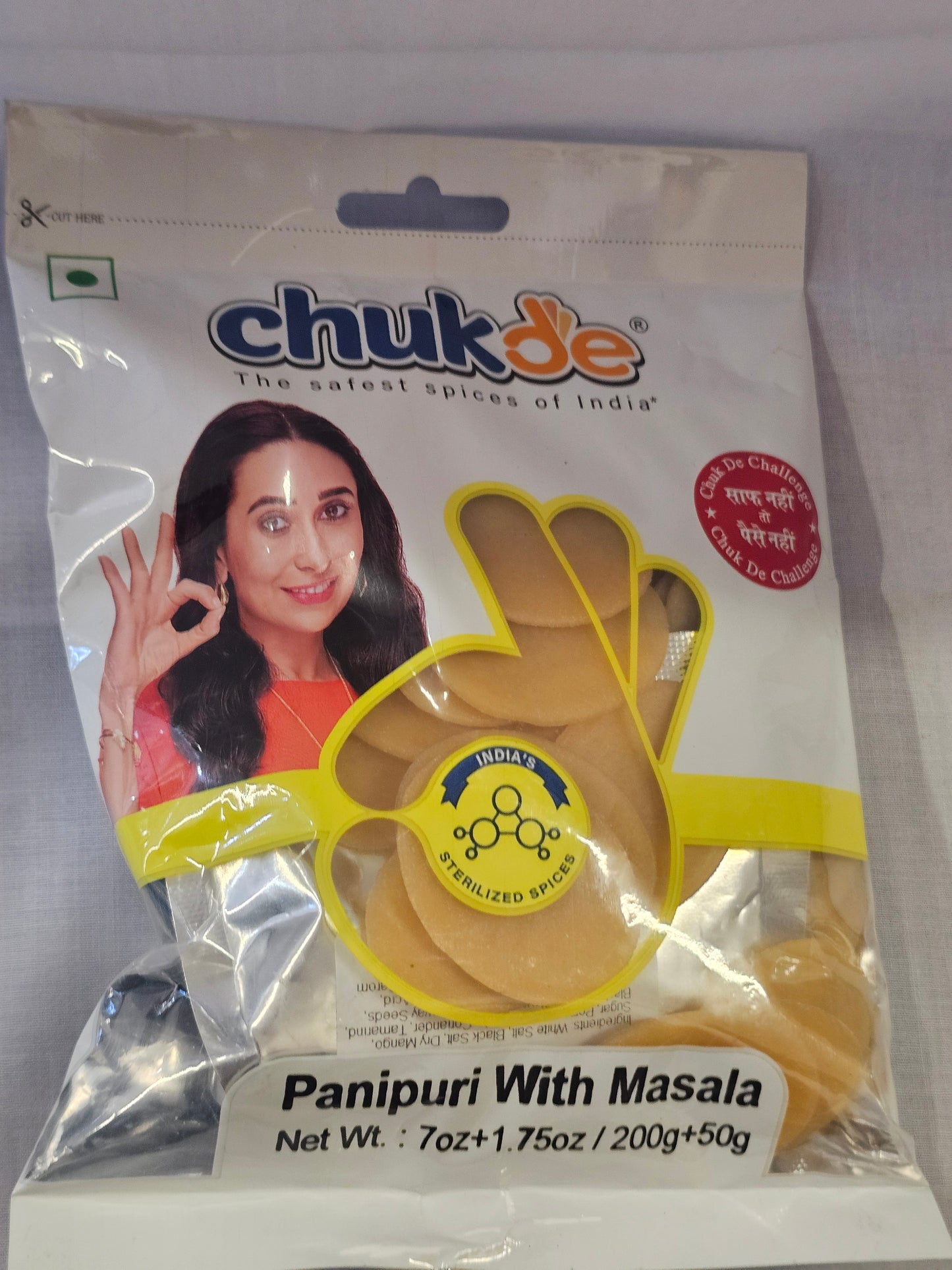 Chukde PaniPuri With Masala 200g+50g