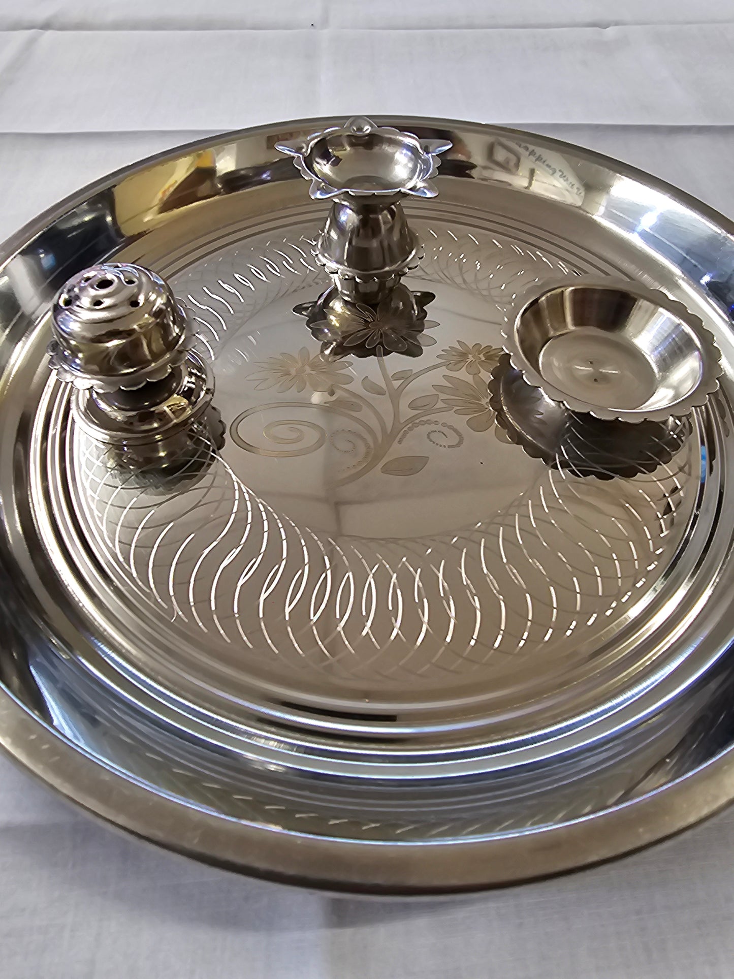 Steel Pooja Thali