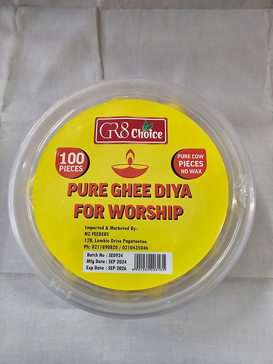 GR8 Choice Pure Ghee Diya For Worship 100pc