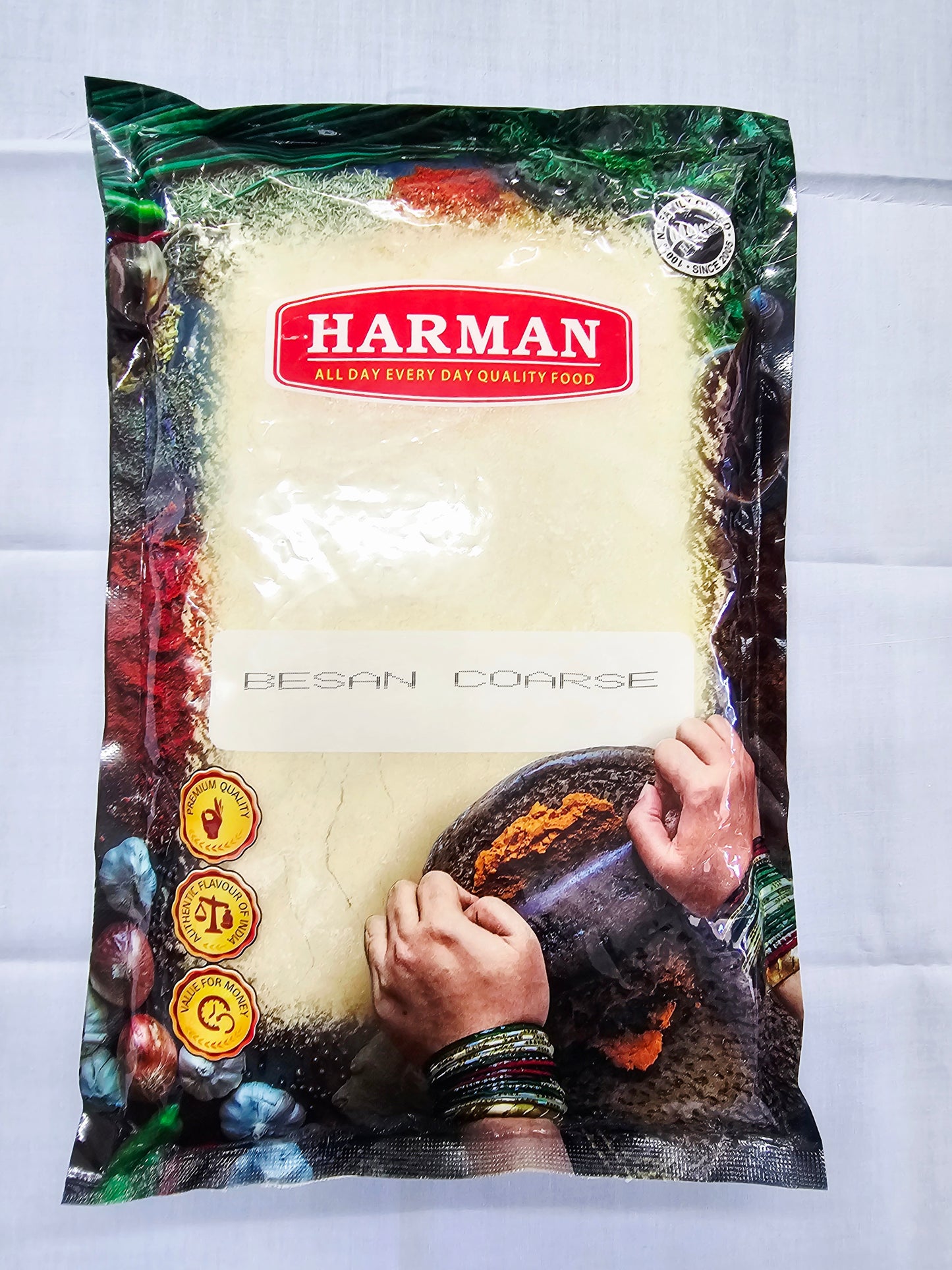 Harman Besan|Chana Dal|Hulled Split Chickpeas Coarse Flour 1kg