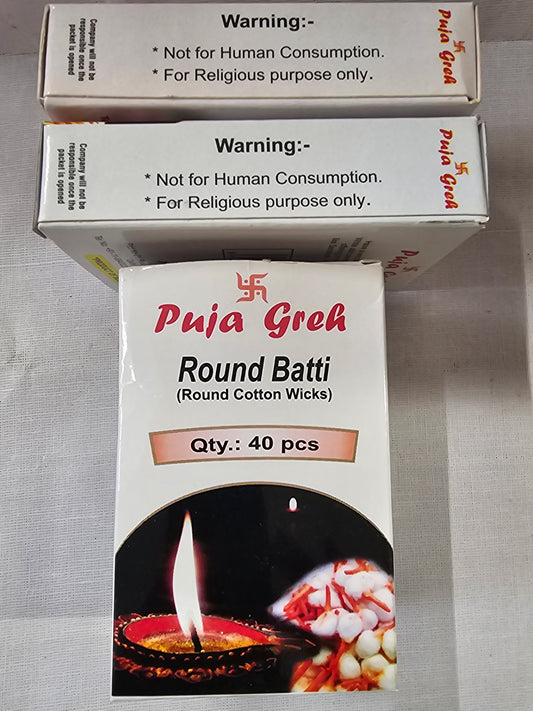 Puja Greh Round Batti 40pc