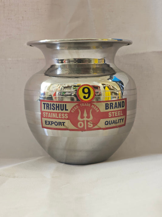 Stainless Steel Lota size 9
