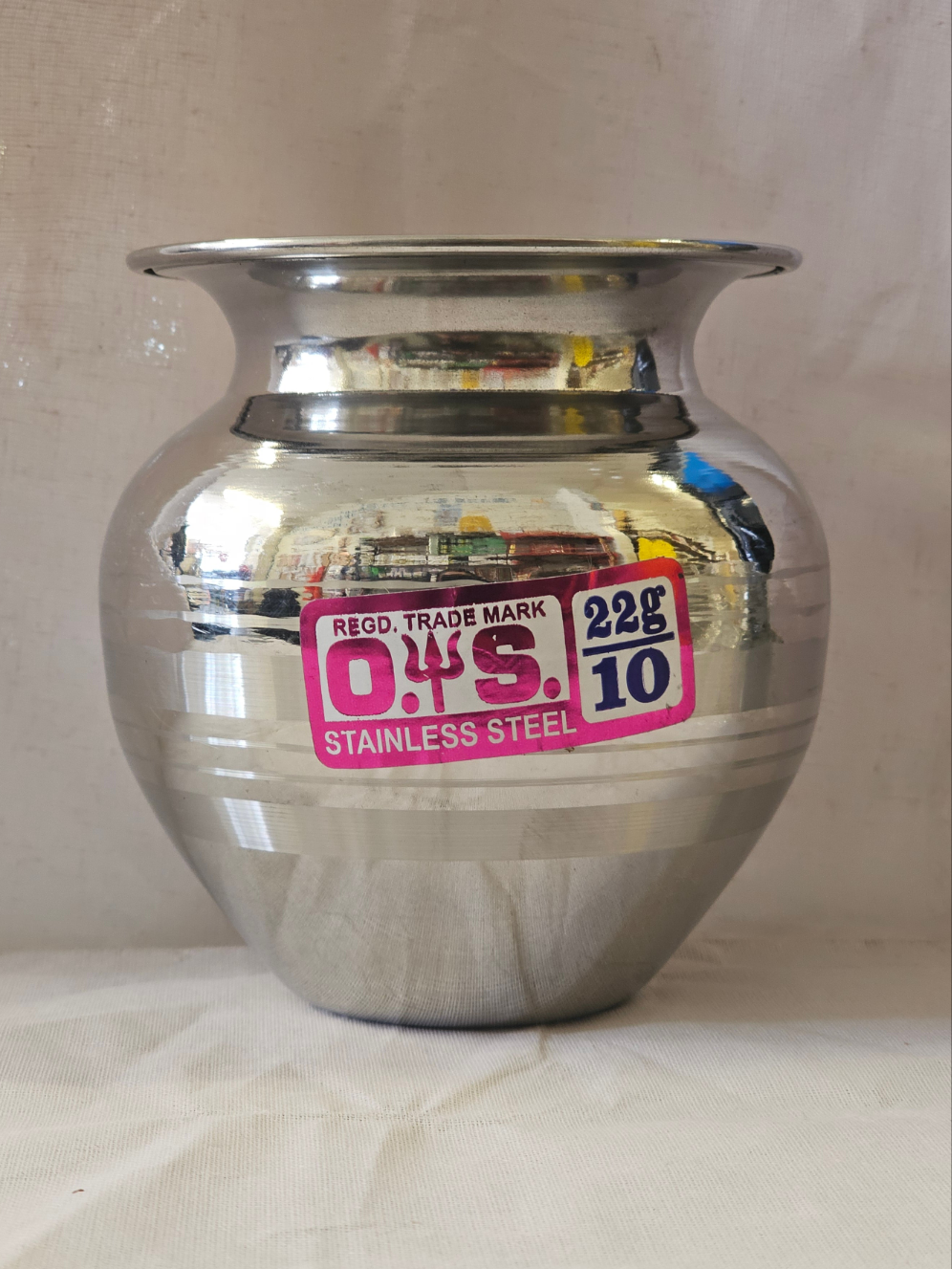 Stainless Steel Lota Size 10
