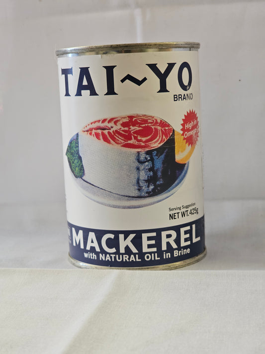Tai-Yo Mackerel Natural Oil in Brine 425g