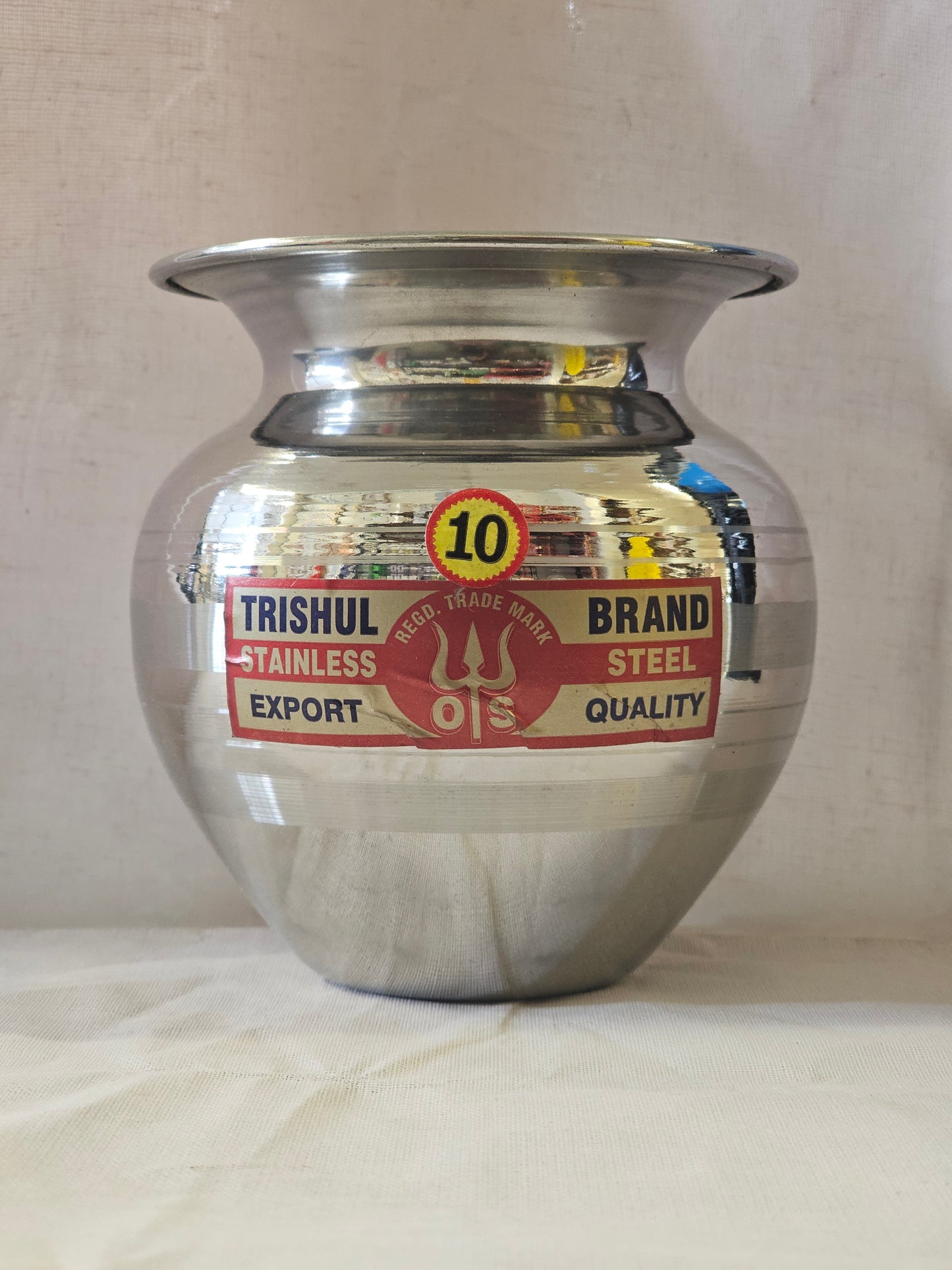 Stainless Steel Lota Size 10