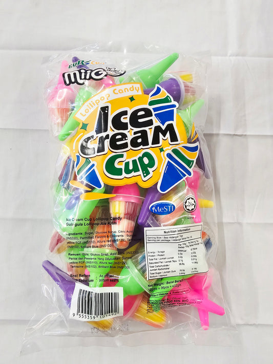 MiiGo Lollipop Candy Ice-cream Cup 36pc