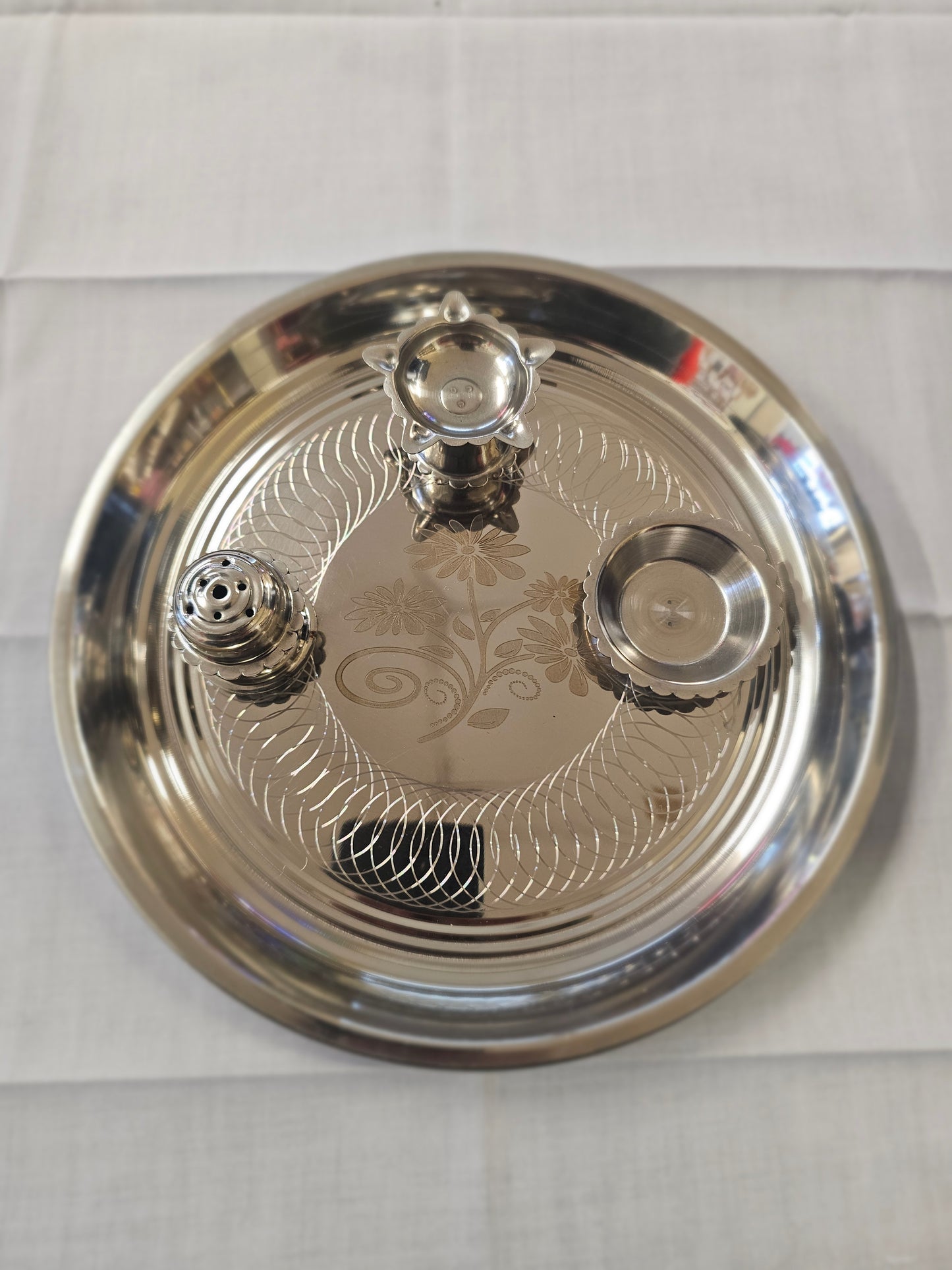 Steel Pooja Thali