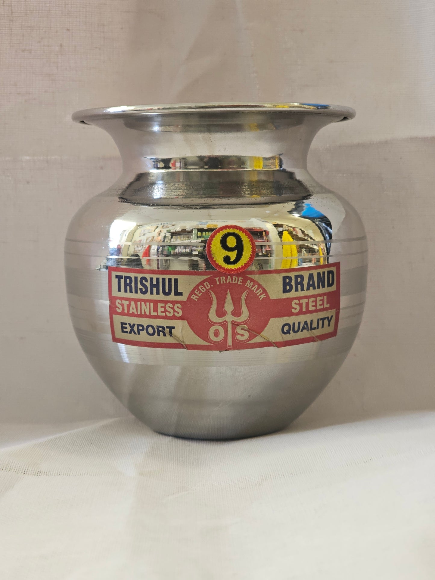 Stainless Steel Lota size 9